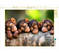 CALVENDO Puzzle Monkeys | 1000 pieces, finished size 25.2 × 18.9 in (64 × 48 cm)