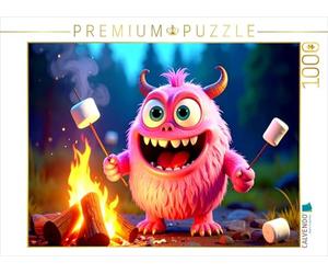 CALVENDO Puzzle Monstres sur Un feu de Camp | 1000 pièces de Taille de la Pose 64 x 48 cm Puzzle Photo pour des Heures heureuses