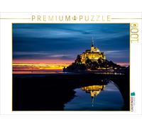 CALVENDO Puzzle Mont-Saint-Michel 1000 Teile Puzzle quer | 1000 Teile Lege-Größe