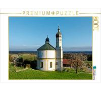 CALVENDO Puzzle Montagne, Chapelle de Pierre | 1000 pièces - Dimensions : 64 x 48 cm - Puzzle Photo pour des Heures de Bonheur