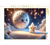 CALVENDO Puzzle Moon talks: The little star and the moon | 1000 pieces, finished