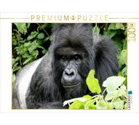 CALVENDO Puzzle Mountain gorillas - Always stay alert | 1000 pieces, finished si