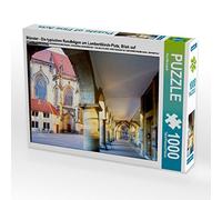 CALVENDO Puzzle Münster - Les arcs Ronds typiques de la Place Lambertikirch, Vue sur l'église Lambertikirch, 1000 pièces, Taille de la Pose 64 x 48 cm, Photo de Paul Michalzik