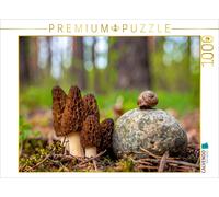 CALVENDO Puzzle Mushroom hunt - morels and snails | 1000 pieces, finished size 2