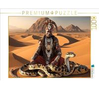 CALVENDO Puzzle Mystérieux charmeur de Serpent dans Le désert | 1000 pièces de Taille de la Ponte 64 x 48 cm Puzzle Photo pour des Heures heureuses