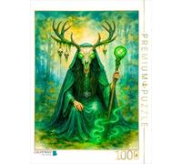 CALVENDO Puzzle mystérieux druidin Celtique avec Bois et Pouvoir, 1000 pièces, Taille de la Ponte, 48 x 64 cm, Puzzle Photo pour des Heures heureuses