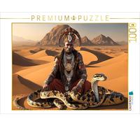 CALVENDO Puzzle Mysterious snake charmer in the desert | 1000 pieces, finished s
