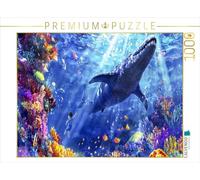 CALVENDO Puzzle Natation avec Le Saurier de Mer dans Le Récif de Corail | 1000 Pièces Taille de la Page 64 x 48 cm Puzzle Photo pour Heures de Bonheur