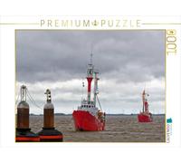 CALVENDO Puzzle Navire de Pompier Borkum Riff et Elbe 1 sur Le Dollar | 1000 pièces - Dimensions : 64 x 48 cm - Puzzle Photo pour des Heures de Bonheur