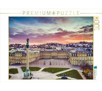 CALVENDO Puzzle Neues Schloss Stuttgart mit Schlossplatz 1000 Teile Puzzle quer 1000 Pieces 64 x 48 cm from Marc Feix Photography