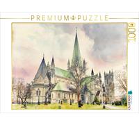 CALVENDO Puzzle Nidaros Cathedral | 1000 pieces, finished size 25.2 × 18.9 in (6