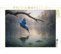 CALVENDO Puzzle Nosedive - Kingfisher on the water | 1000 pieces, finished size
