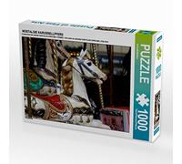 CALVENDO Puzzle Nostalgie KARUSSELLPFERD 1000 Teile Puzzle quer 1000 Pieces 64 x 48 cm from SchnelleWelten