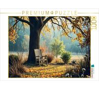 CALVENDO Puzzle Novembre Repos dans Le Vieux Jardin | 1000 pièces 64 x 48 cm Puzzle Photo pour des Heures heureuses