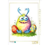 CALVENDO Puzzle Oeuf de Pâques Monstre dans Le Jardin | 1000 pièces de Ponte Taille 48 x 64 cm Puzzle Photo pour des Heures heureuses