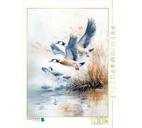 CALVENDO Puzzle Oies | 1000 pièces de Taille 48 x 64 cm Puzzle Photo pour des Heures heureuses