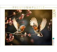 CALVENDO Puzzle Oiseaux, Je t'aime ? | 1000 pièces de Taille de la Pose 64 x 48 cm Puzzle Photo pour des Heures heureuses