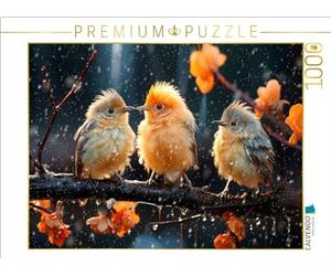 CALVENDO Puzzle Oiseaux, Temps de Glisse, n'est-ce Pas ? | 1000 pièces de Taille de Ponte 64 x 48 cm Puzzle Photo pour des Heures heureuses