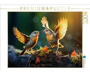 CALVENDO Puzzle Oiseaux, Un Grand Octobre Doré, 1000 Pièces, Taille de la Ponte 64 x 48 cm, Puzzle Photo pour Heures de Bonheur