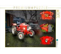 CALVENDO Puzzle Oldtimer Traktor Güldner 1000 Teile Puzzle quer 1000 Pieces 64 x 48 cm from Peter Roder