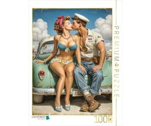 CALVENDO Puzzle on ne Peut Pas résister - Baisers | 1000 pièces - Taille de la Pose 48 x 64 cm - Puzzle Photo pour des Heures heureuses