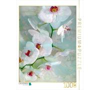 CALVENDO Puzzle Orchidée Blanche et Bleue 1000 Pieces 48 x 64 cm from Alaya GADEH