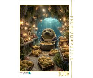 CALVENDO Puzzle Otters as bakers under the sea | 1000 pieces, finished size 25.2