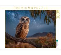 CALVENDO Puzzle Owl under the starry sky | 1000 pieces, finished size 25.2 × 18.