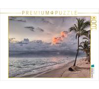 Puzzle CALVENDO Plage bordée de palmiers dans les Caraïbes | 1000 pièces, format