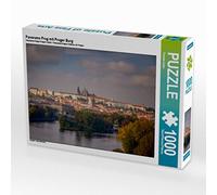CALVENDO Puzzle Panorama de Prague avec Le château de Prague 1000 Pieces 64 x 48 cm from FotoDeHRO