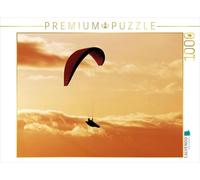 CALVENDO Puzzle Parapente dans la lumière Chaude du Soleil couchant. 1000 Pieces 64 x 48 cm from Verlag