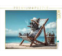 CALVENDO Puzzle Pattes Hautes, Vacances Courtes! | 1000 pièces de Taille de la Pose 64 x 48 cm Puzzle Photo pour des Heures heureuses