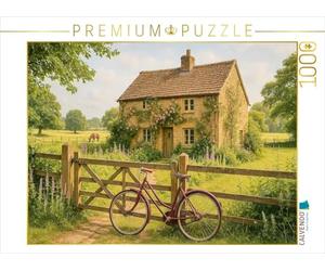 CALVENDO Puzzle Pause d'été à la Porte du Jardin | 1000 pièces de Taille de la Ponte 64 x 48 cm Puzzle Photo pour des Heures heureuses