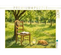 CALVENDO Puzzle Pause Lecture dans la lumière d'été | 1000 pièces Taille de la Ponte 64 x 48 cm Puzzle Photo pour des Heures heureuses