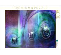 CALVENDO Puzzle Perles Blanches sur Fond Abstrait 1000 Pieces 64 x 48 cm from Digital-Art