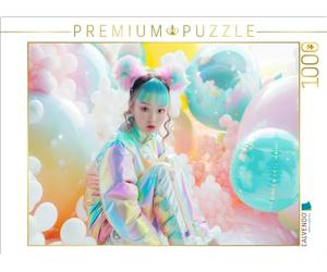 CALVENDO Puzzle Personnages dans Un Monde coloré de Style Anime | 1000 pièces Taille de la Pose 64 x 48 cm Puzzle Photo pour Heures de Bonheur