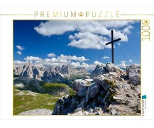 CALVENDO Puzzle Petz heißt der Gipfel des Schlern: toller Blick Auf den Rosengarten 1000 Teile Puzzle quer 1000 Pieces 64 x 48 cm from Flo Fritz