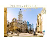 CALVENDO Puzzle Philadelphie City Hall & Skyline - Philadelphie | 1000 pièces Lege Taille 64x48cm Photo Puzzle pour Heures de Bonheur