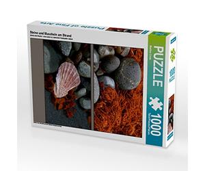 CALVENDO Puzzle Pierres et Coquillages sur la Plage 1000 Pieces 48 x 64 cm from Martina Cross