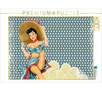 CALVENDO Puzzle Pin-up Pretty Girl 1000 Pieces 64 x 48 cm from Renate Bleicher