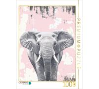 CALVENDO Puzzle Pink elephant | 1000 pieces, finished size 25.2 × 18.9 in (64 ×
