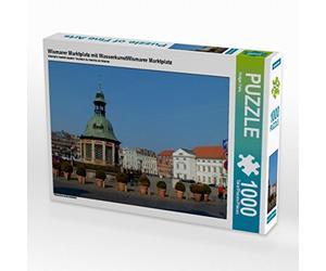 CALVENDO Puzzle Place du marché de Wismar avec Art Aquatique Place du marché de Wismar 1000 Pieces 64 x 48 cm from Holger Felix