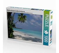CALVENDO Puzzle Plage des Maldives avec Sable corallien Blanc 1000 Pieces 64 x 48 cm from Holger Jaschke