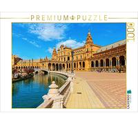 CALVENDO Puzzle Plaza de Espana à Séville, Espagne 1000 pièces | 1000 pièces 64 x 48 cm Puzzle Photo pour des Heures heureuses