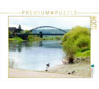 CALVENDO Puzzle Pont de la Weser Beverungen - Lauenförde 1000 Pieces 64 x 48 cm from Sonja Teßen