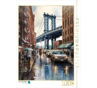 CALVENDO Puzzle Pont Manhattan | Taille de la Pose - Puzzle Photo pour des Heures heureuses