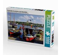 CALVENDO Puzzle Port de pêche de Travemünde à l'entrée du Port 1000 Pieces 64 x 48 cm from Lothar Reupert