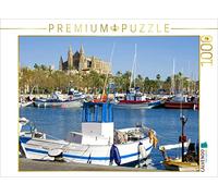CALVENDO Puzzle Port de pêche Palma avec cathédrale 1000 Pieces 64 x 48 cm from Lothar Reupert