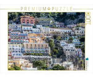 CALVENDO Puzzle Positano Architecture en Pente | 1000 pièces 64 x 48 cm Photo Puzzle Heures Heures