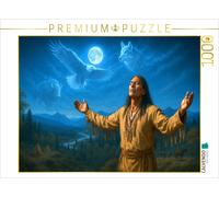 CALVENDO Puzzle Krafttier Reise - Spiritualität der Indianer | 1000 Teile Lege-G